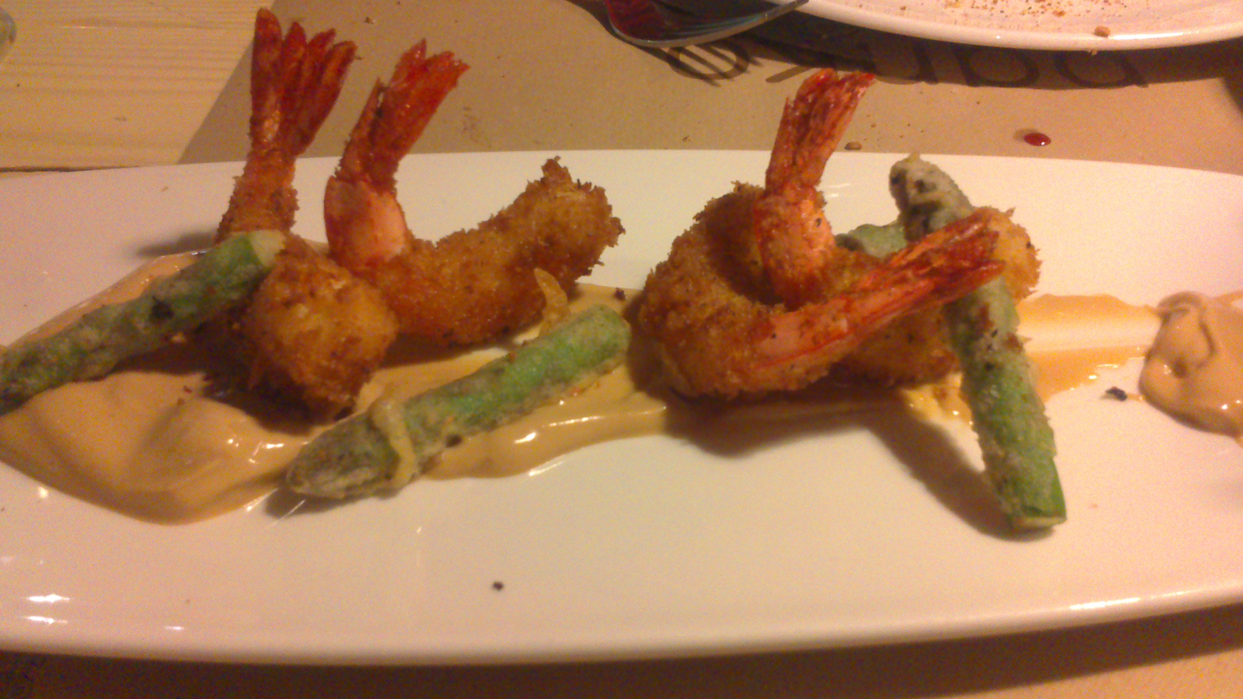 Restaurante en Bilbao Panko langostinos.